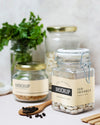 Jars With Kitchen Tool And Ingredients Psd
