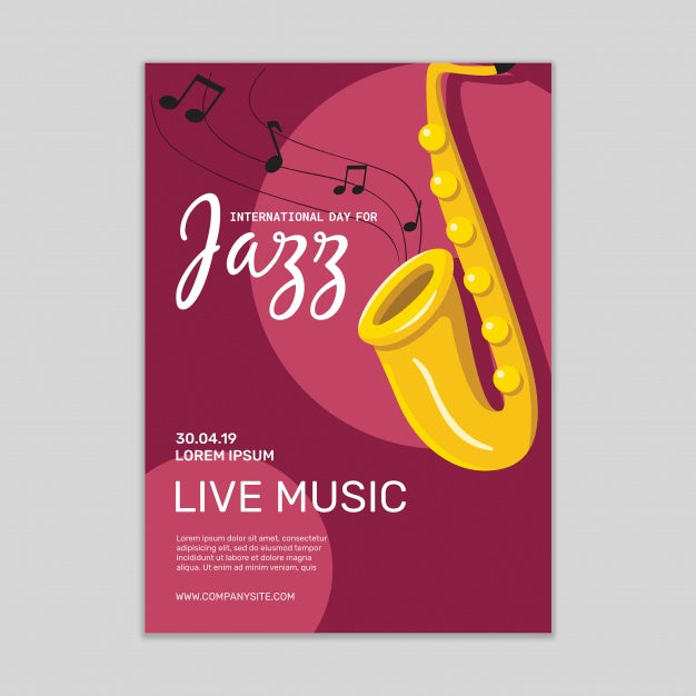 Jazz Music Poster Mockup Psd