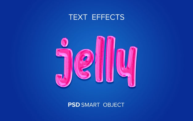 Jelly Liquid Text Effect Psd