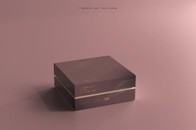 Jewelry Or Gift Box Mockup Psd