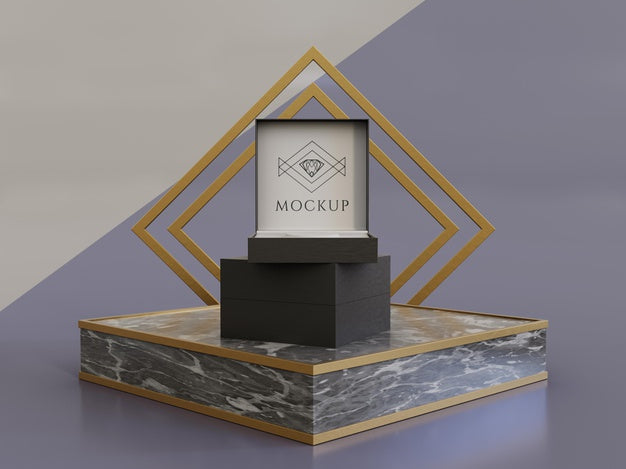 Jewelry Packaging Display Mock Up Psd