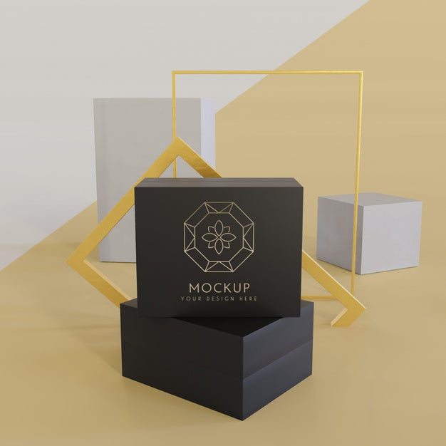 Jewelry Packaging Display Mock Up Psd