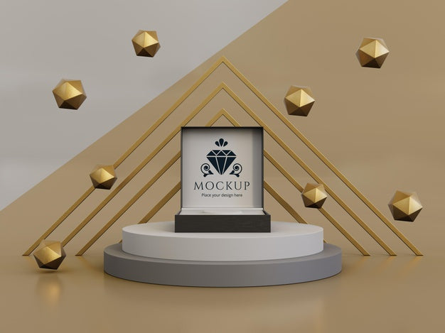 Jewelry Packaging Display Mock Up Psd