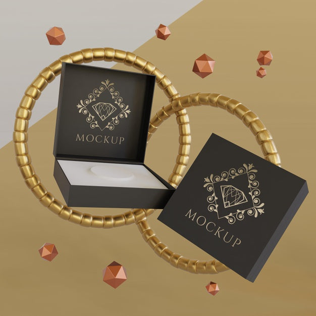 Jewelry Packaging Display Mock Up Psd