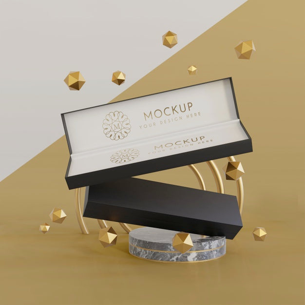 Jewelry Packaging Display Mock Up Psd