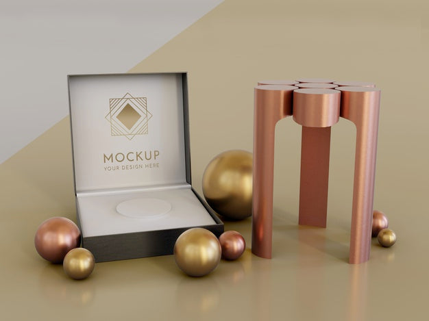 Jewelry Packaging Display Mock Up Psd