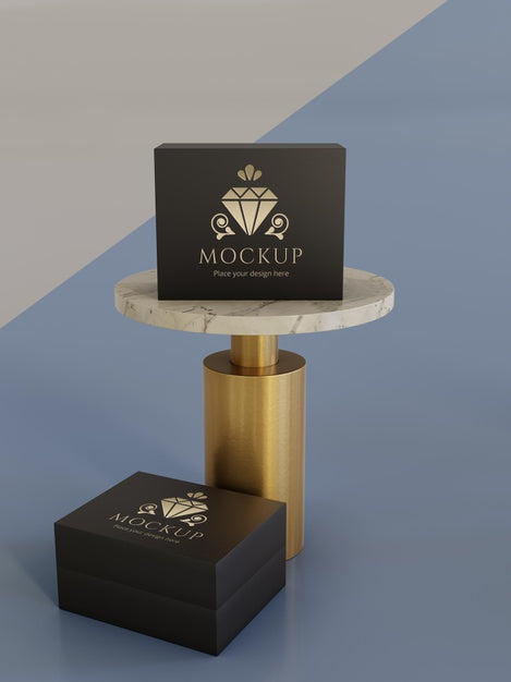 Jewelry Packaging Display Mock Up Psd