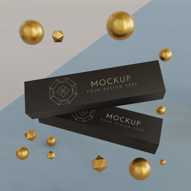 Jewelry Packaging Display Mock Up Psd