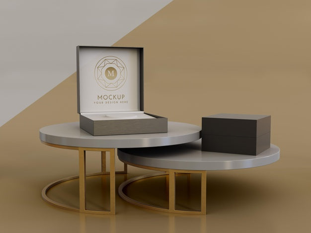 Jewelry Packaging Display Mock Up Psd