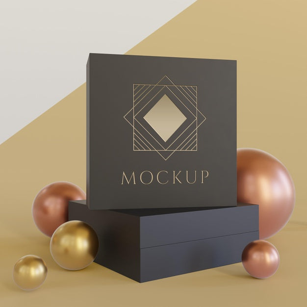 Jewelry Packaging Display Mock Up Psd