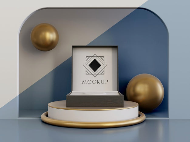 Jewelry Packaging Display Mock Up Psd