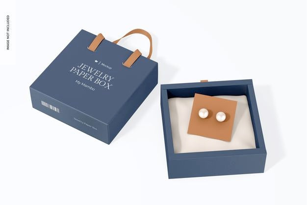 Jewelry Paper Box Mockup Psd