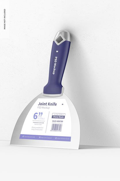 Joint Knife Mockup, Leaned Psd