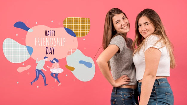Joyful Best Friends During Friendship Day Psd