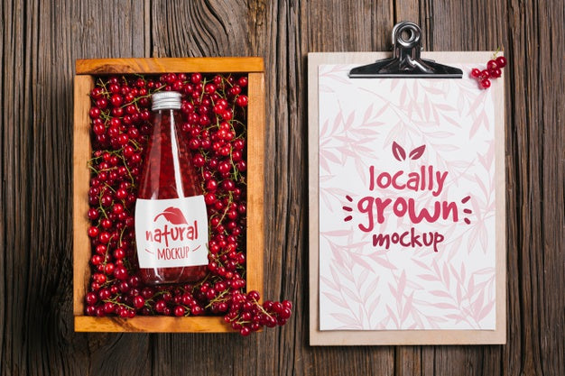 Juice And Smoothie Concept Mock-Up Psd