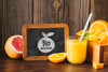 Juice And Smoothie Concept Mock-Up Psd