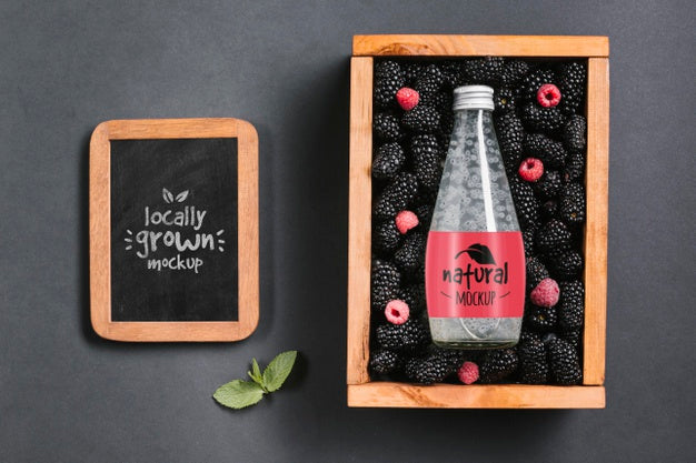 Juice And Smoothie Concept Mock-Up Psd