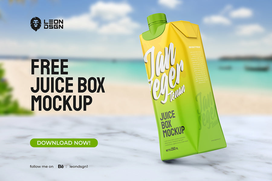 Juice Box Mockup