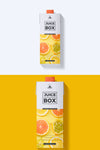 Juice Carton Packaging Mockup