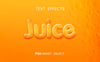 Juice Liquid Text Effect Psd