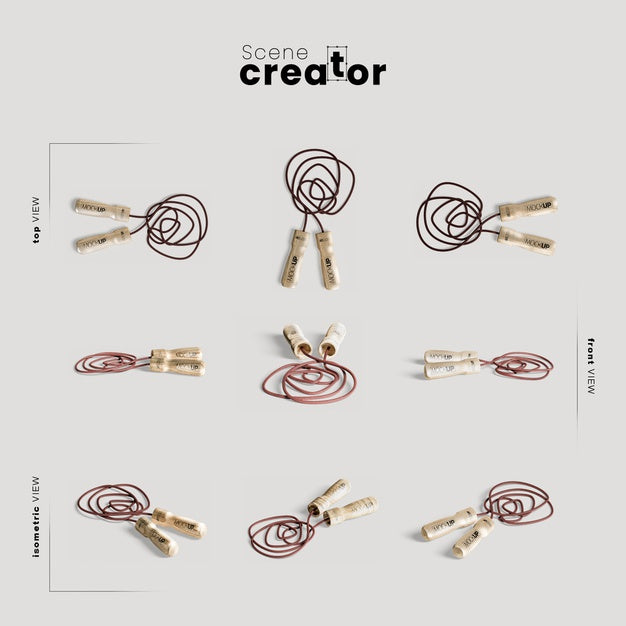 Jumping Rope For Training Mock-Up Psd