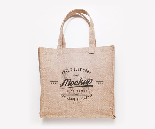 3 Jute and Tote Bags (Mockup)