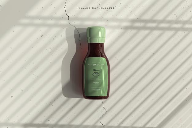 Ketchup Or Sauce Bottle Mockup Psd