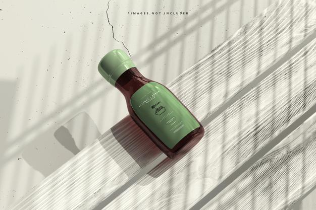 Ketchup Or Sauce Bottle Mockup Psd