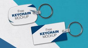 Keychain / Key Ring Mock-Up Psd Files