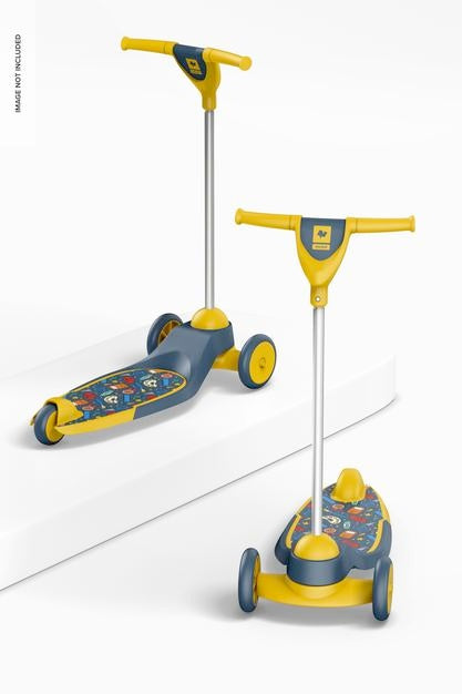 Kick Scooters Toy Mockup Psd