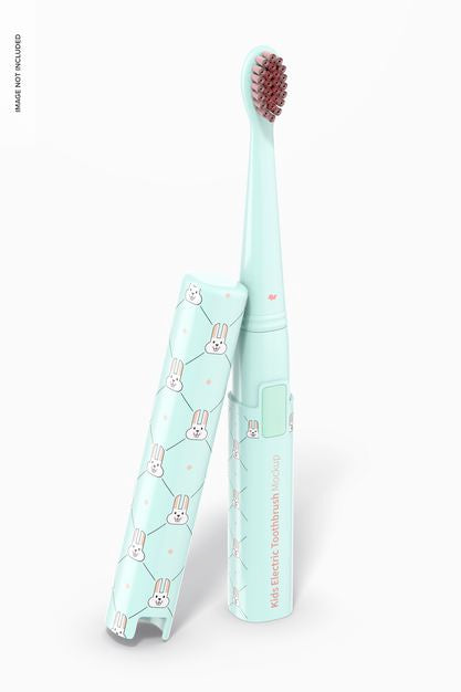 Kids Electric Toothbrush Mockup Psd