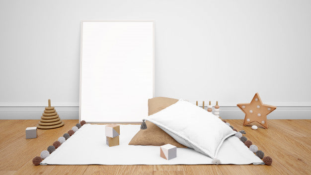 Kids Playroom With Many Toys And Large Photo Frame Psd