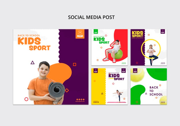 Kids Sport Social Media Template Psd