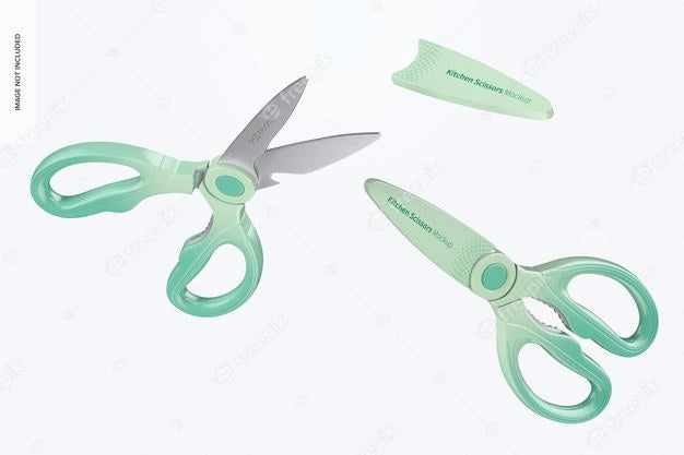 Kitchen Scissors Mockup, Floating Psd