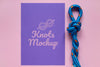 Knots Mock-Up With Blue Rope Psd