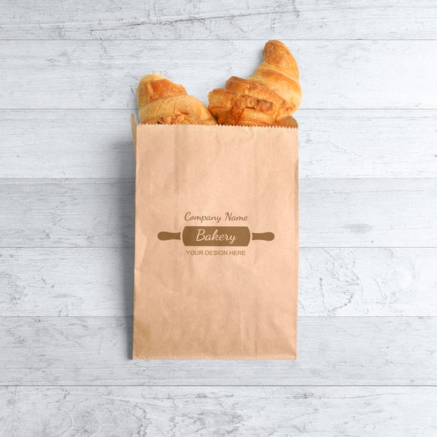 Kraft Paper Bag Mockup Psd