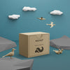 Kraft Paper Bag With Birds Concept For Ocean Day Psd