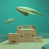 Kraft Paper Bags With Underwater Animals Psd