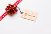 Label Mockup With Christmas Concept Psd