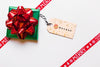 Label Mockup With Christmas Concept Psd