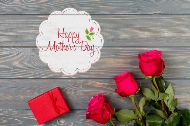 Label Mockup With Mothers Day Concept Psd