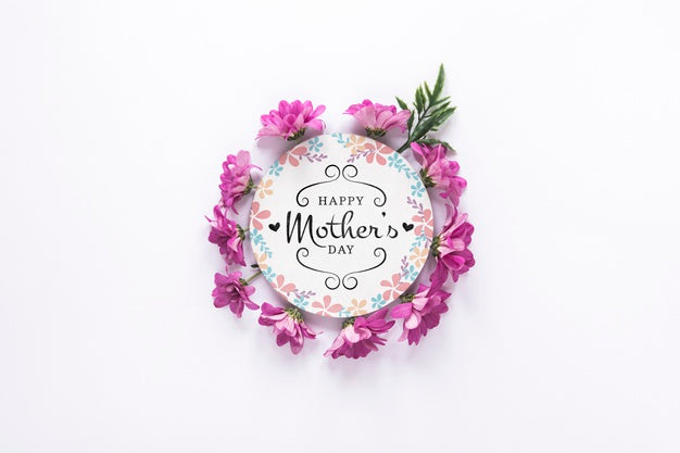 Label Mockup With Mothers Day Concept Psd