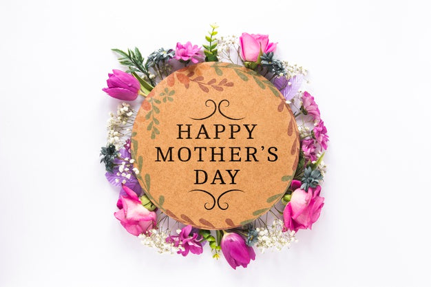 Label Mockup With Mothers Day Concept Psd