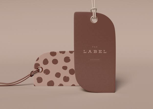 Label Price Tag Mockup Psd