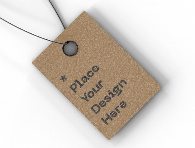 Label Price Tag Mockup Psd