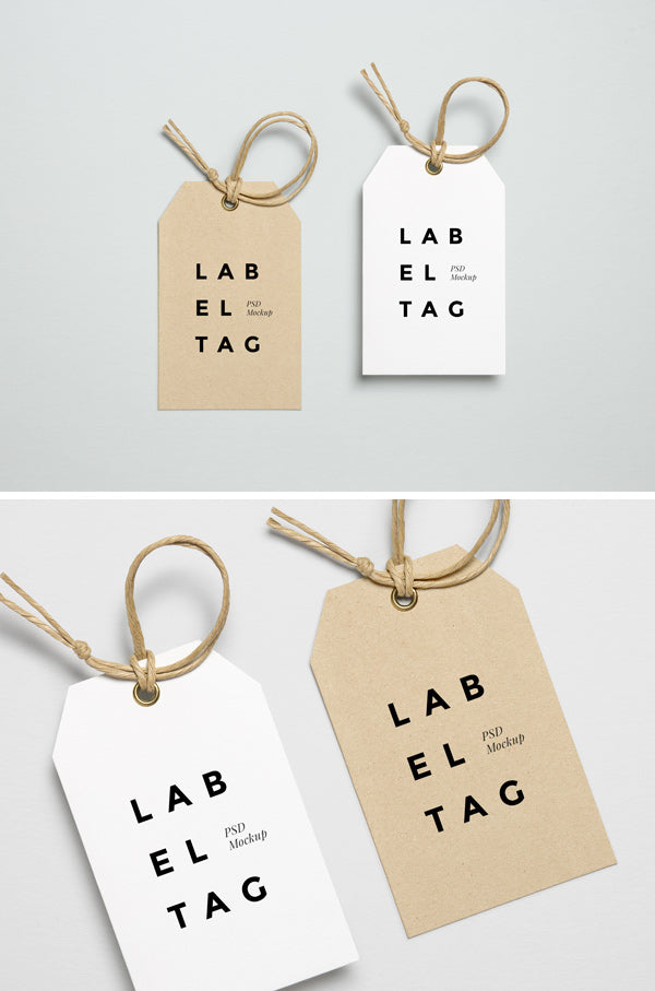 Label Tag Psd Mockup #2