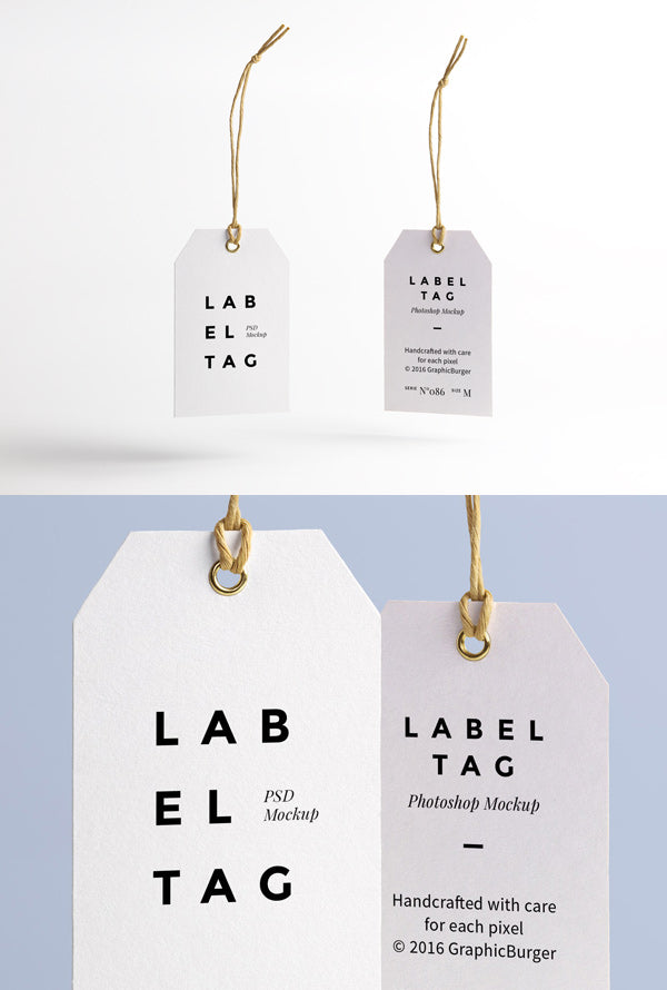 Label Tag Psd Mockup