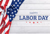 Labor Day Mockup With American Flag Psd