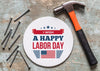 Labor Day Mockup With Round Cover Psd