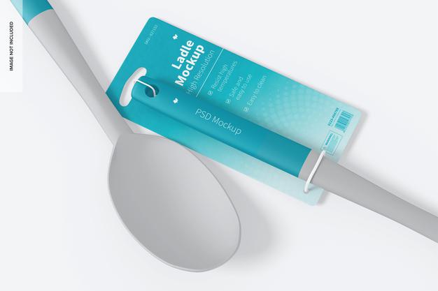 Ladles Mockup, Close Up Psd